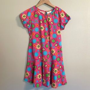 Pink and Blue Floral Girl’s Hanna Andersson Dress Size 130 8